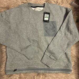 Under Armour Gray womens comfy soft crew neck  cropped Sweatshirt
